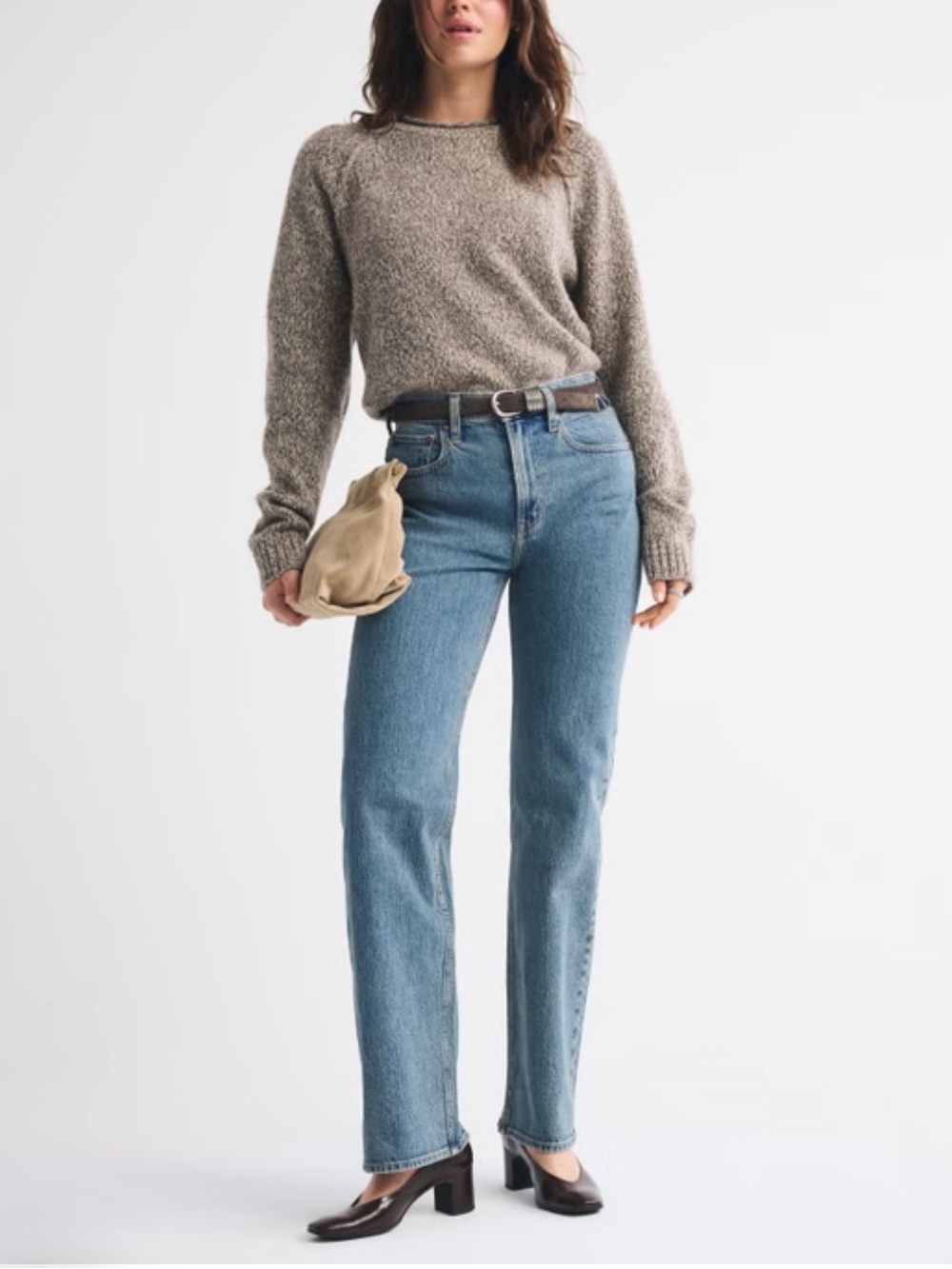 •Abercrombie• the 90s relaxed high rise curvy love long jeans